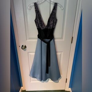 Formal dress mid length.